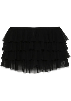 Norma Kamali ruffled skorts - Black