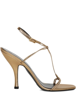 Jude 108mm Mixer metallic strappy sandals - Gold