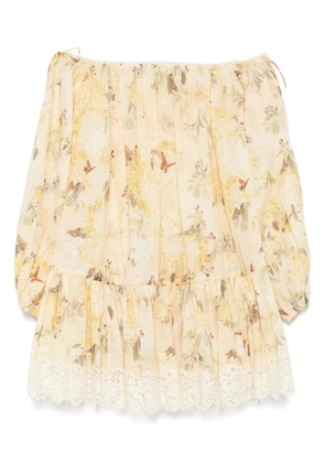 ZIMMERMANN Cascadian mini dress - Yellow