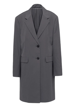 Prada single-breasted cotton coat - Grey