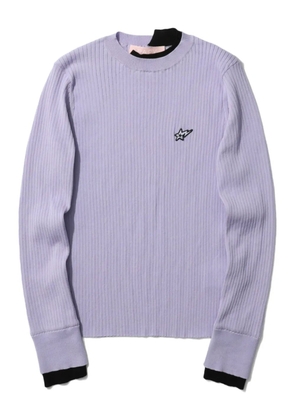 BAPY BY *A BATHING APE® ribbed star-embellished sweater - Purple