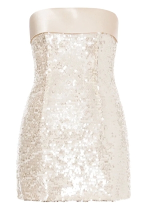 Philosophy Di Lorenzo Serafini sequinned mini dress - Neutrals