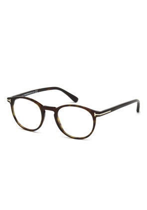 TOM FORD Eyewear round frame glasses - Brown