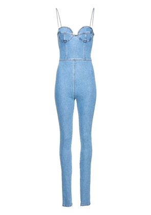 Magda Butrym denim bustier jumpsuit - Blue