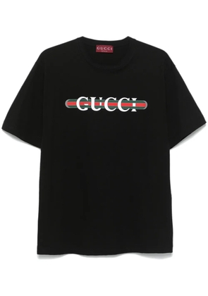 Gucci printed cotton T-shirt - Black