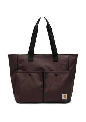Carhartt WIP logo-patch tote bag - Brown