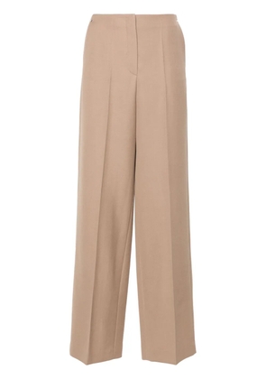 FENDI grain-de-poudre wool trousers - Brown
