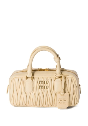 Miu Miu Arcadie matelassé tote bag - Neutrals
