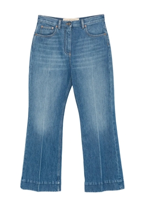 Valentino Garavani cropped flared jeans - Blue