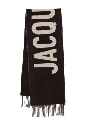 Jacquemus virgin wool scarf - Brown