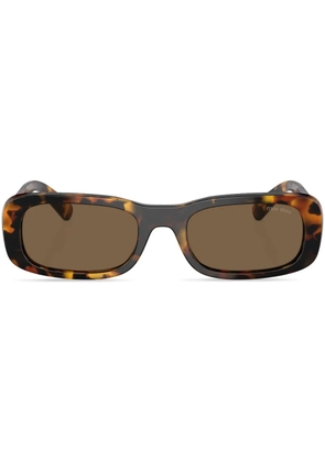 Miu Miu Eyewear tortoiseshell-effect rectangle-frame sunglasses - Green
