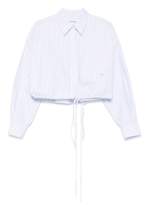 Alexander Wang striped cropped shirt - White
