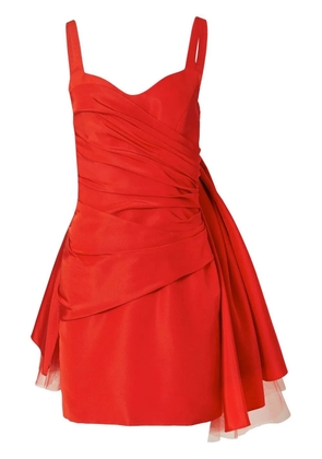 Carolina Herrera tulle-bow sleeveless minidress - Red