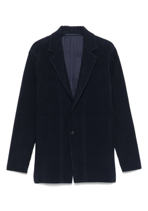 Homme Plissé Issey Miyake plissé-effect blazer - Blue