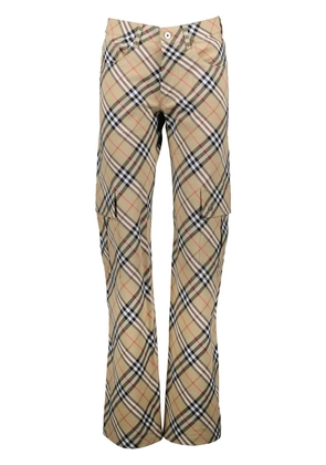 Burberry checked trousers - Neutrals