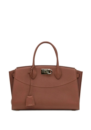 Ferragamo Ferragamo Studio leather tote bag - Brown