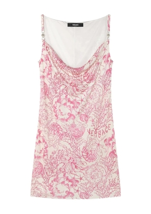 Versace Underwater Barocco mini dress - Pink