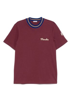 Moncler logo-embroidered T-shirt