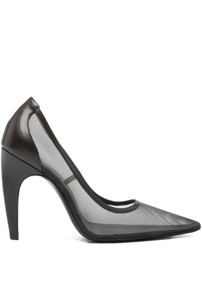 Jude pointed-toe mesh pumps - Brown