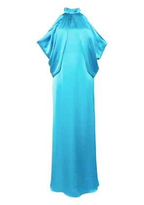 Badgley Mischka halte rneck dress - Blue