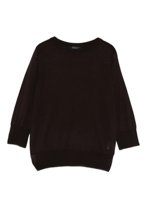 Aragona fine-knit jumper - Brown