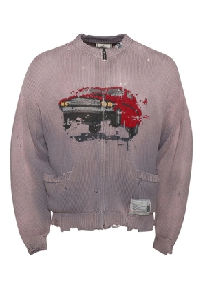 Maison MIHARA YASUHIRO Car distresses cardigan - Pink