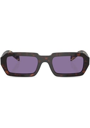 Prada Eyewear tortoiseshell-effect rectangular sunglasses - Green