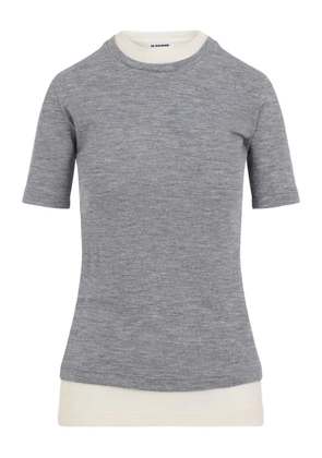 JIL SANDER+ layered short-sleeved T-shirt - Grey