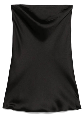 Norma Kamali bias-cut strapless mini dress - Black
