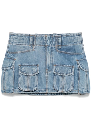 Alexander Wang mid-rise mini skirt - Blue