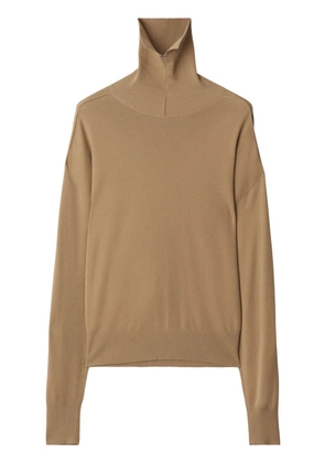 Burberry roll-neck wool jumper - Neutrals