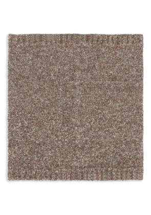 RANRA chunky-kniy scarf - Brown