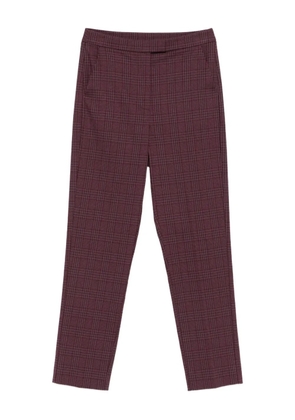 Patrizia Pepe checked trousers - Purple