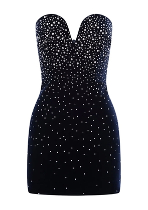 Alex Perry crystal-embellished mini dress - Blue