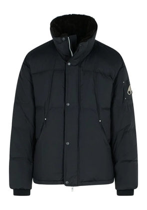 Moose Knuckles logo-patch puffer jacket - Black