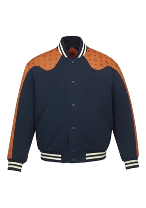 MCM Ponte Varsity monogram bomber jacket - Blue