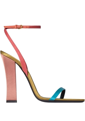 Saint Laurent 110mm Dominique strappy sandals - Blue