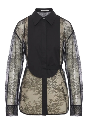 Christopher Esber lace tuxedo shirt - Black