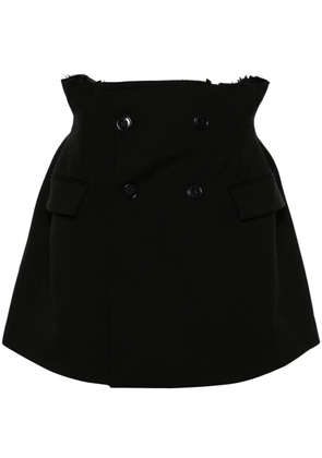 VETEMENTS double-breasted miniskirt - Black