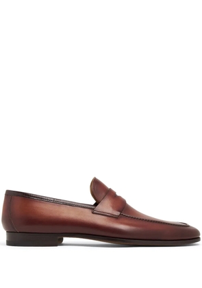 Magnanni leather slip-on Penny loafers - Brown
