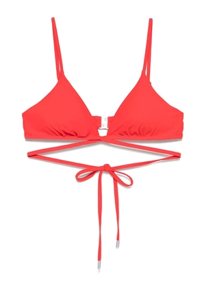 Simkhai triangle bikini top - Red