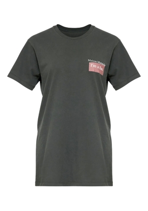 Maison Margiela slogan-print T-shirt - Grey