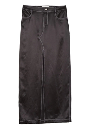Fleur Du Mal silk maxi skirt - Black