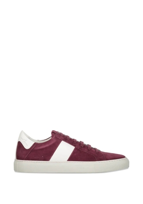 Paul & Shark stripe leather sneakers - Red