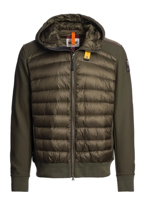 Parajumpers logo-patch hooded jacket - Green