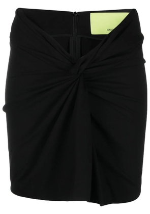 GAUGE81 Barina knot-detailing miniskirt - Black