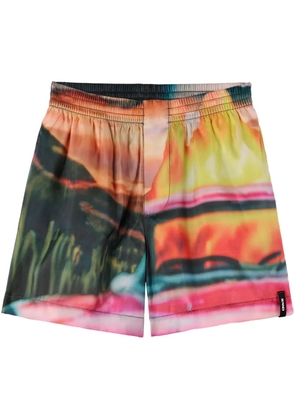 Sunnei abstract-print shorts - Pink