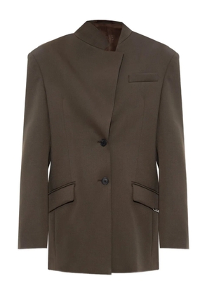 The Attico single-breasted blazer - Brown