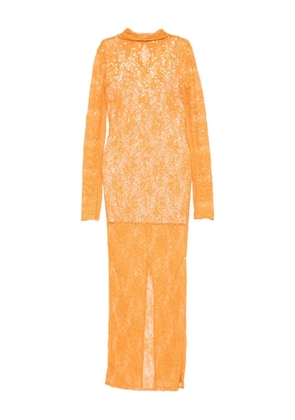 Patrizia Pepe sequin-embellished midi dress - Orange