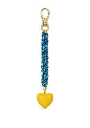 Roxanne Assoulin The Happy Cord heart bag charm - Blue